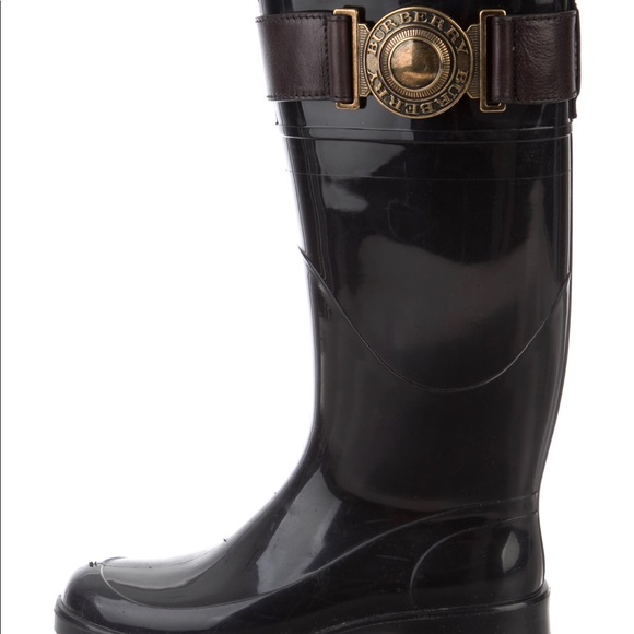 Burberry Rubber Mid-Calf boot - Picture 2 of 6